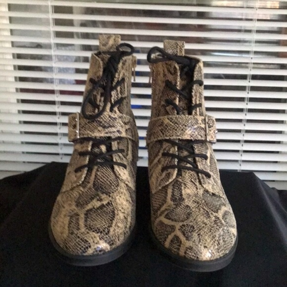 Express Python Lace-Up Bootie - image 2